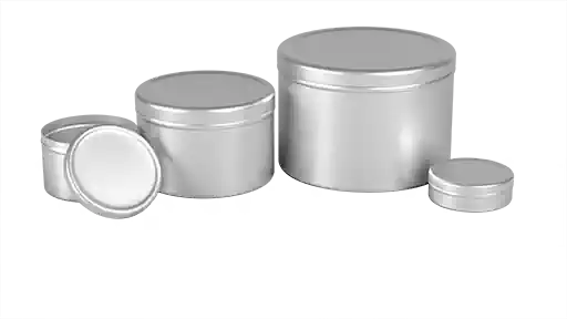Buckeye Shapeform Metal-Cans in various sizes