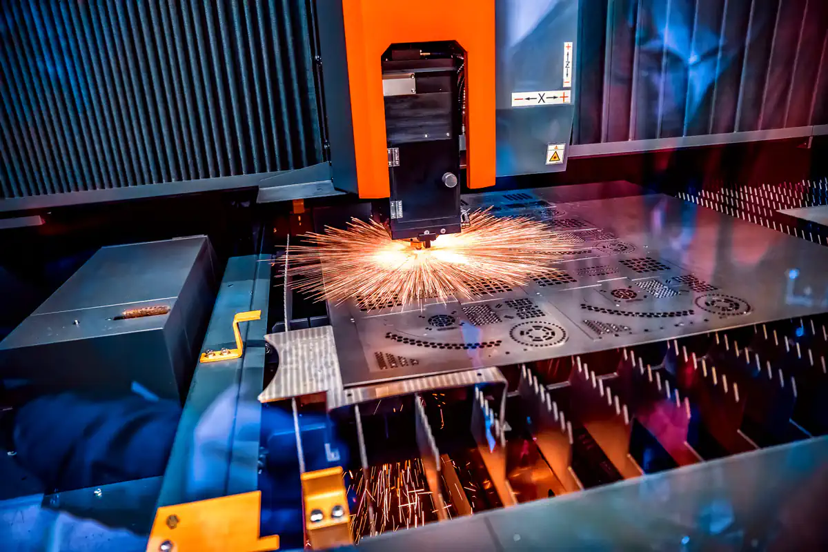 cnc laser-cutting of metal modern industrial-tech