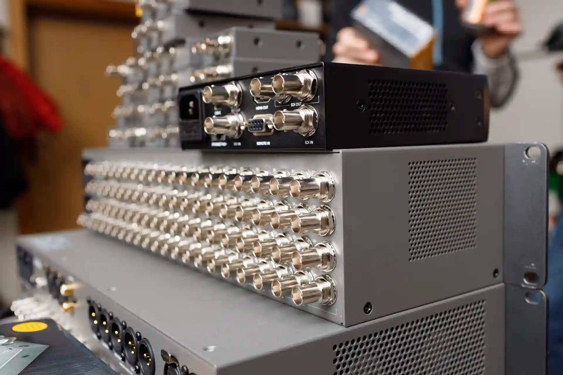 commutation panel of telecommunication video switching